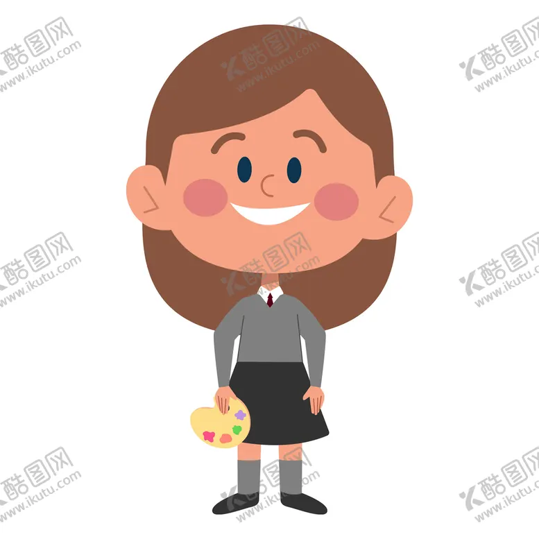 编号：01589609270920318502【酷图网】源文件下载-卡通学生形象