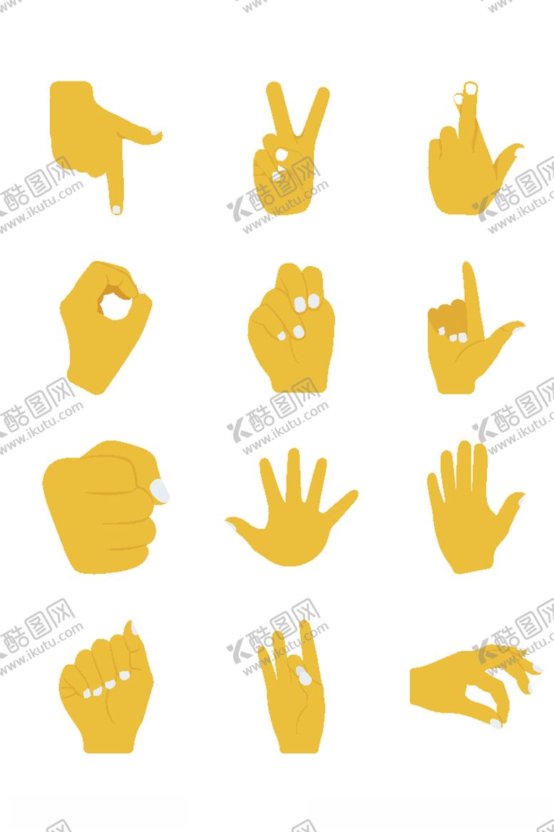 编号：90403304142232482801【酷图网】源文件下载-手势图标