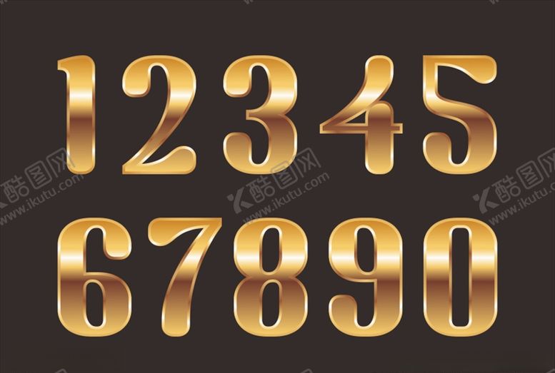 编号：93464806170710302079【酷图网】源文件下载-金色数字