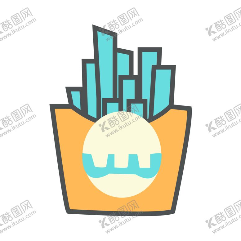 编号：88093107070700434689【酷图网】源文件下载-薯条工具图标图形标志素材