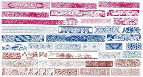 花纹花边传统图案装饰雕花