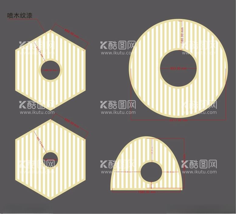 编号：91414301270215587700【酷图网】源文件下载-木纹漆仿古架子设计图纸