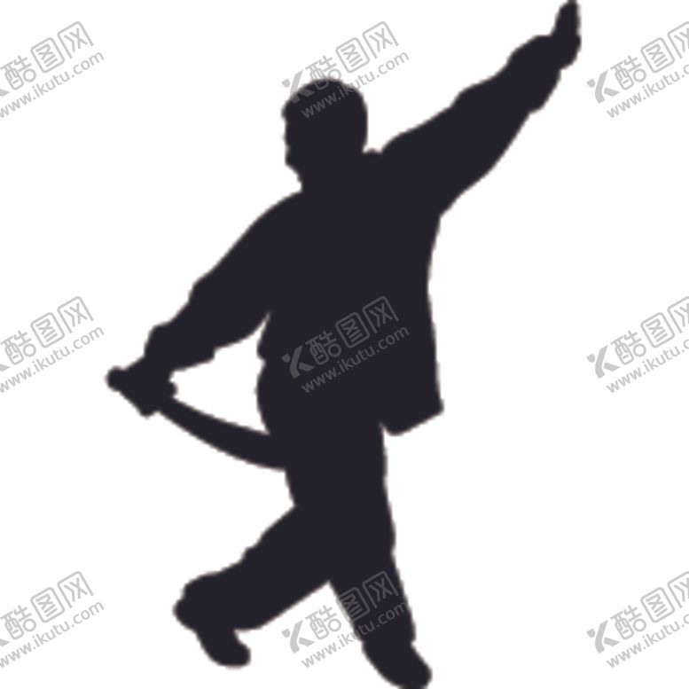 编号：11170905160524073873【酷图网】源文件下载-武术格斗剪影
