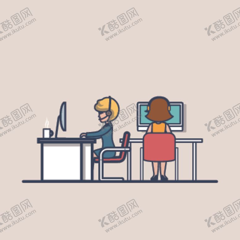 编号：26637609250244315338【酷图网】源文件下载-简约人物生活形象插画