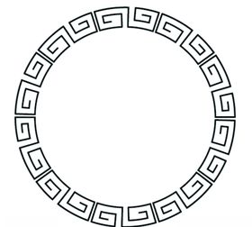 圆形花纹