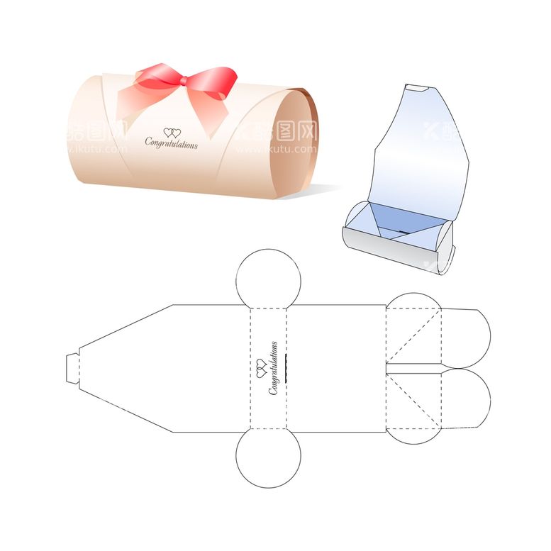 编号：15465111170232479670【酷图网】源文件下载-包装盒刀模图