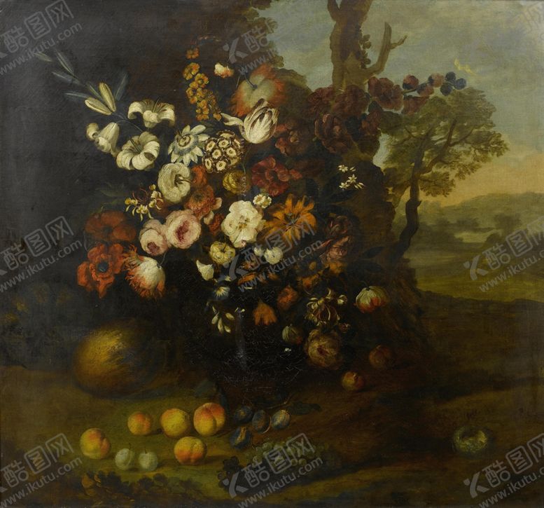 编号：93298009270740326109【酷图网】源文件下载-花卉静物油画