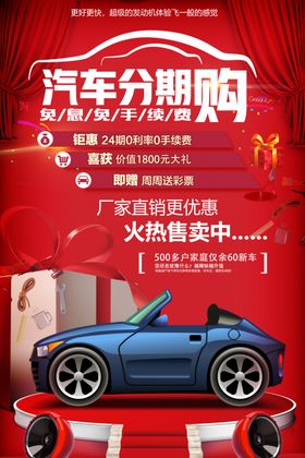 汽车分期海报