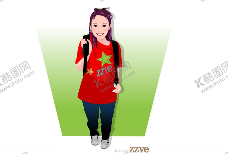 编号：89369410301344487833【酷图网】源文件下载-卡通女人