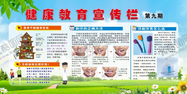 编号：40797105010110241330【酷图网】源文件下载-健康教育宣传栏