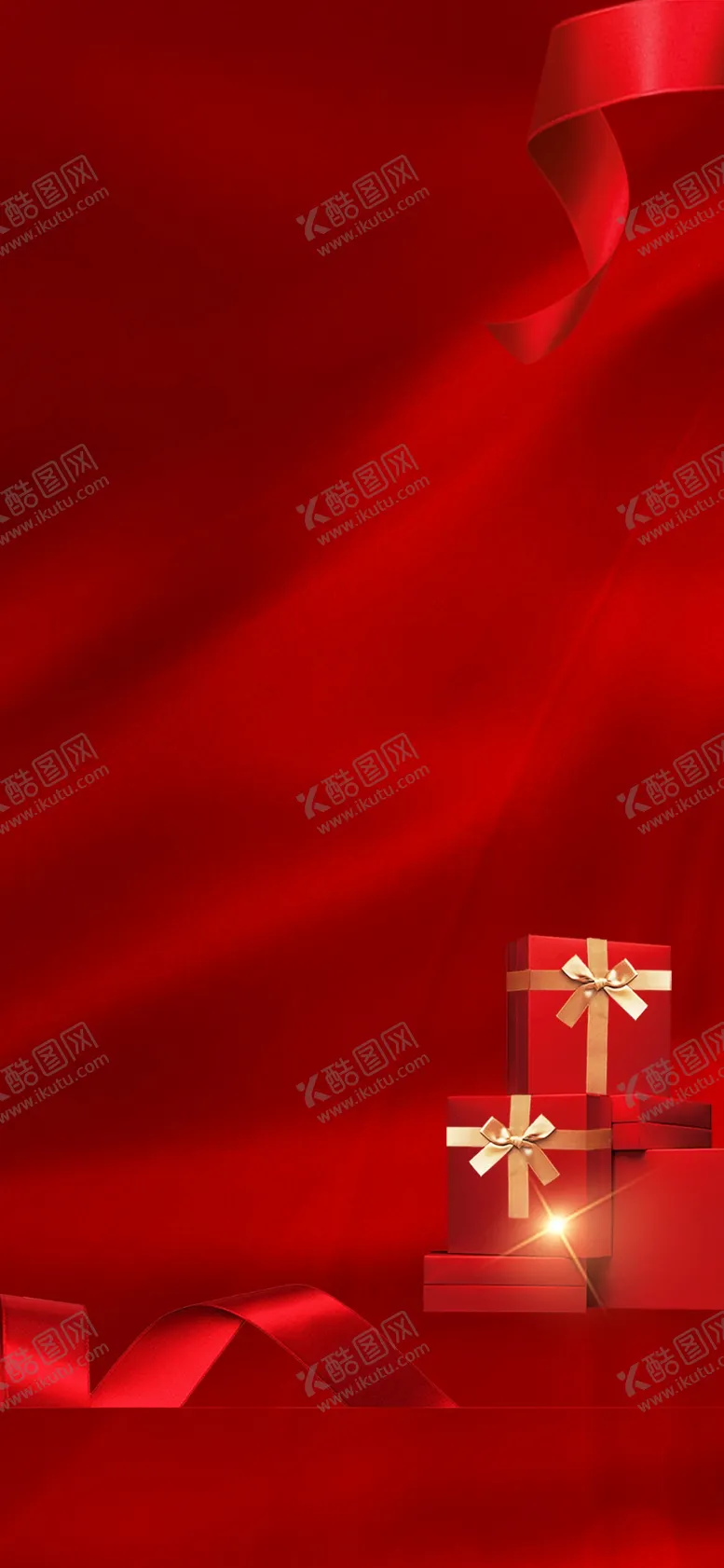 编号：76785112080658591157【酷图网】源文件下载-红色礼品背景
