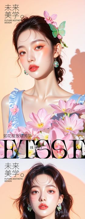 医美面部美学系列海报
