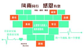 公司企业爱心背景照片墙