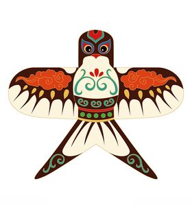 传统彩色燕子风筝