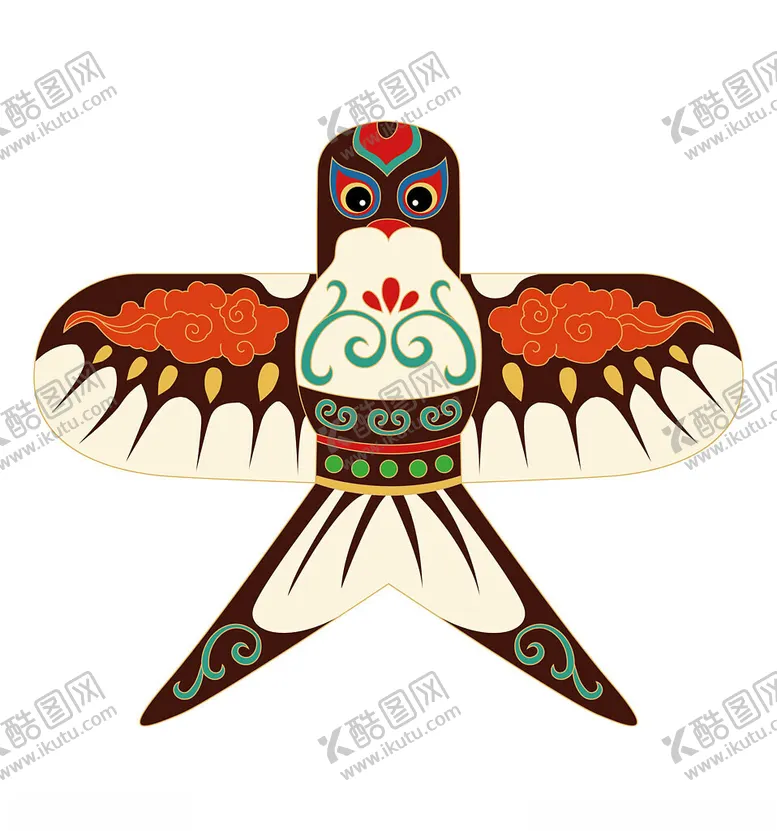 编号：73096504102305383235【酷图网】源文件下载-传统彩色燕子风筝