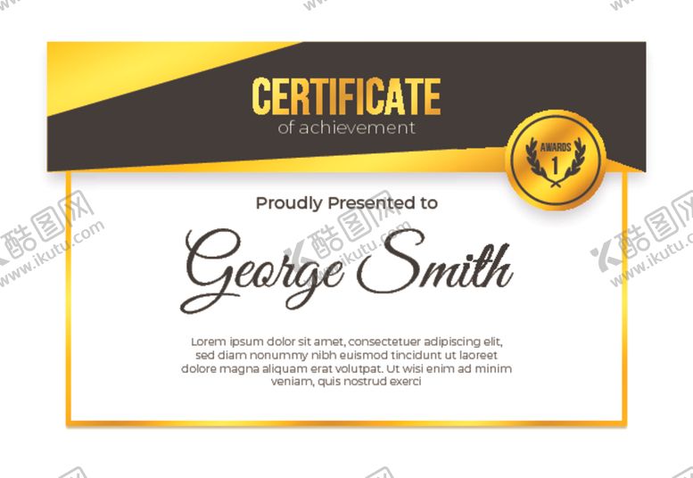 编号：75796109270038188591【酷图网】源文件下载-证书模板