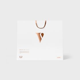 简约白色手提袋设计展示
