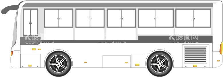 编号：41281712200539229806【酷图网】源文件下载-公交车线条图