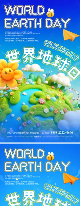 世界地球日海报