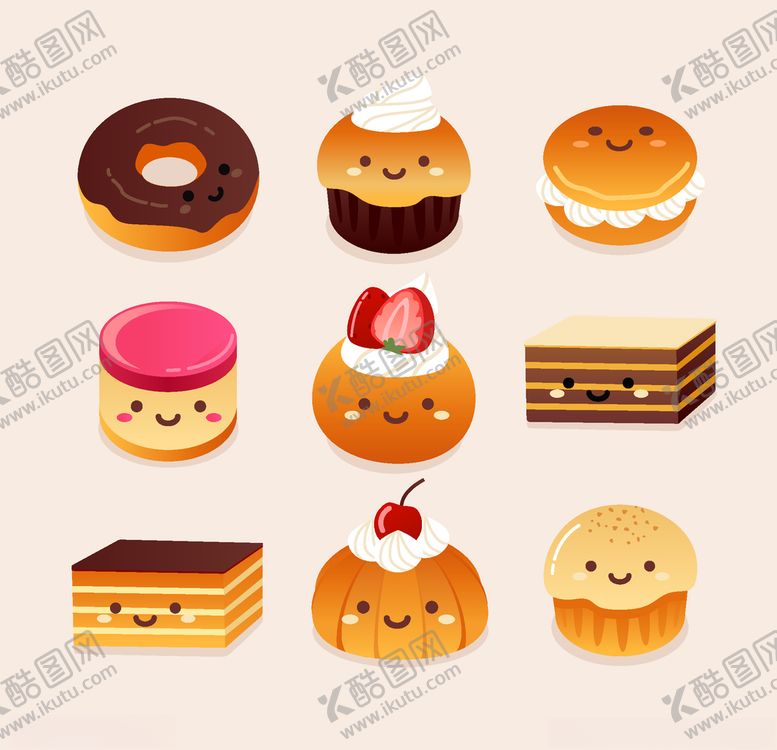 编号：34317107062048217791【酷图网】源文件下载-可爱食物