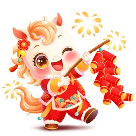 喜庆小马贺新春