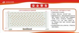 车间展板安全警告