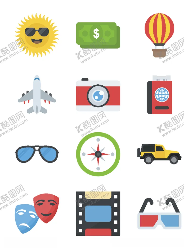 编号：91596007012135336441【酷图网】源文件下载-休闲娱乐图标