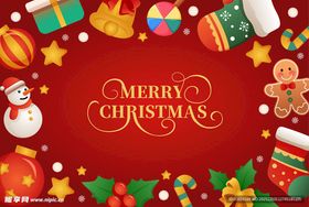 圣诞节日装饰背景图