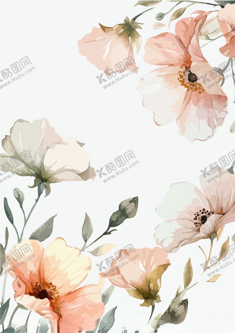 编号：16963002170626301505【酷图网】源文件下载-水彩花框