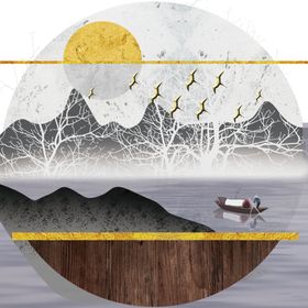 中国山水装饰画