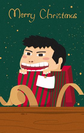 圣诞节耶老公公老爷爷树