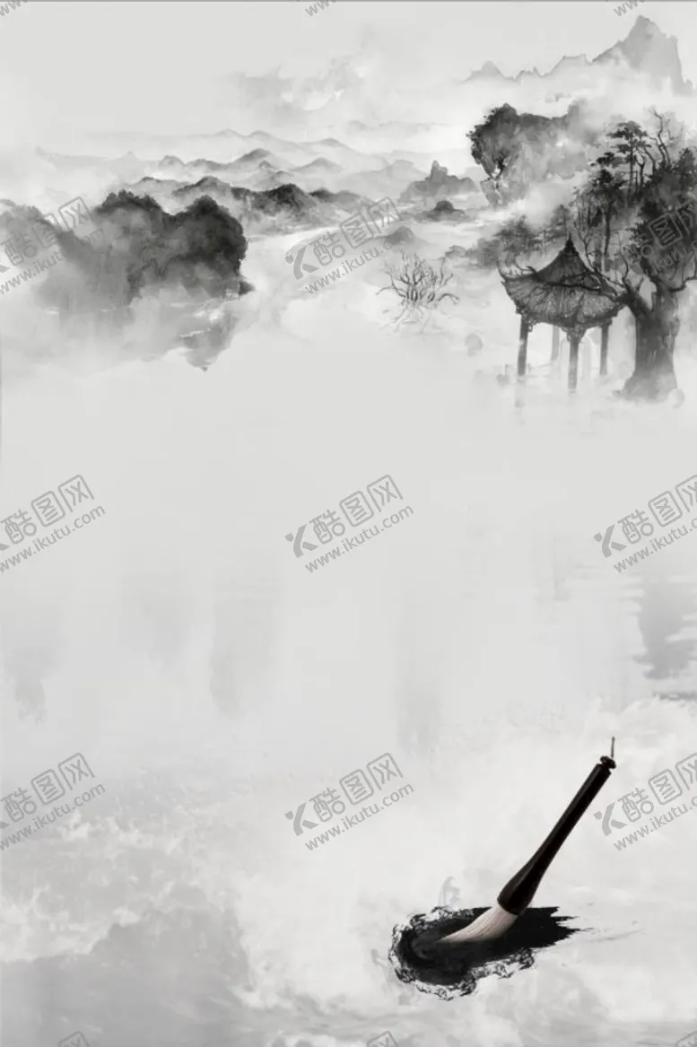 编号：30465709271527318749【酷图网】源文件下载-古风背景 水墨风 中式