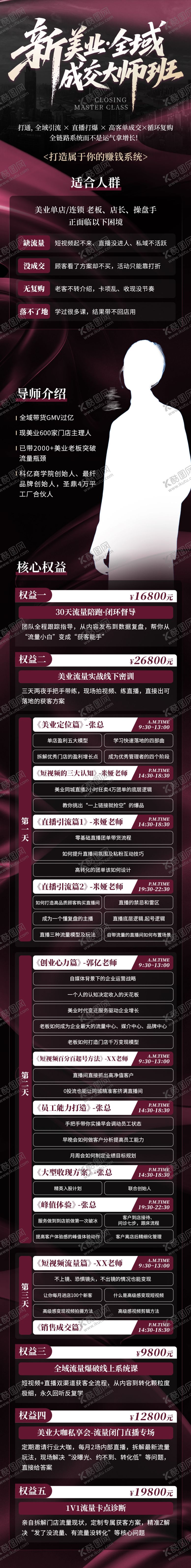 编号：59398411171700145317【酷图网】源文件下载-新美业·全域成交大师班