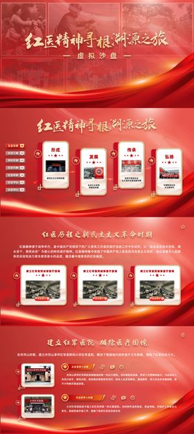 红色军医界面设计