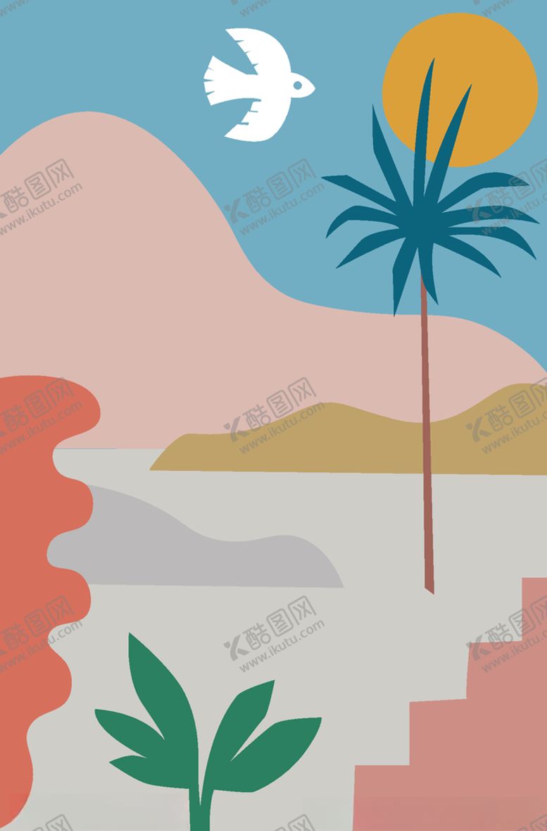 编号：70691810121023485980【酷图网】源文件下载-海滩卡通