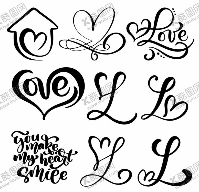 编号：50687210151123061243【酷图网】源文件下载-心形图案