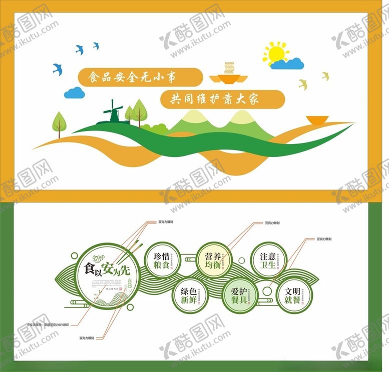编号：22649006170813221755【酷图网】源文件下载-食堂文化墙