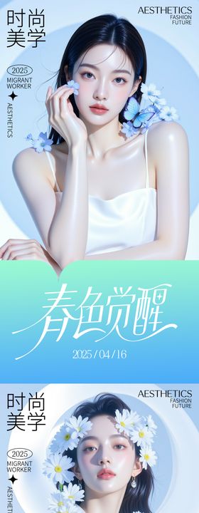 美妆活动海报