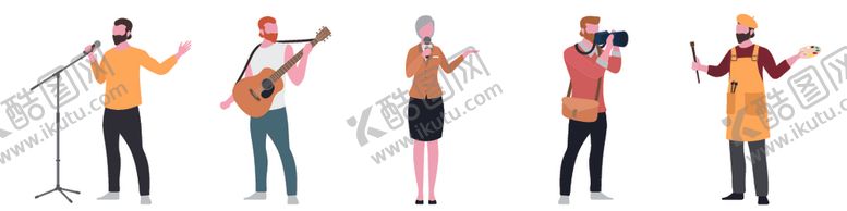 编号：32824010060323486792【酷图网】源文件下载-矢量人物景素材