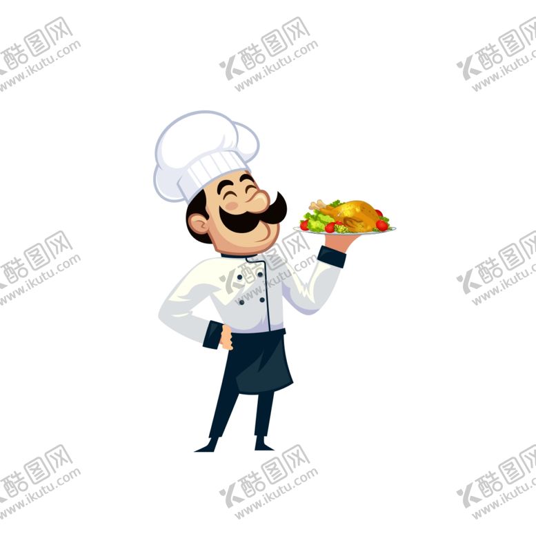 编号：34453907130100287500【酷图网】源文件下载-卡通厨师