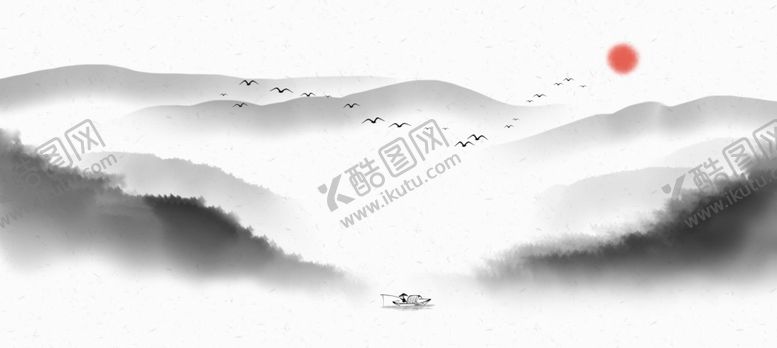 编号：32898405111113007011【酷图网】源文件下载-中国风新中式山水画