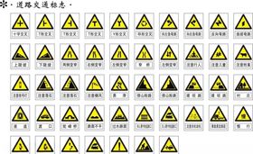 道路交通标志矢量图
