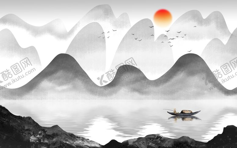 编号：75801309201118498240【酷图网】源文件下载-山水画 