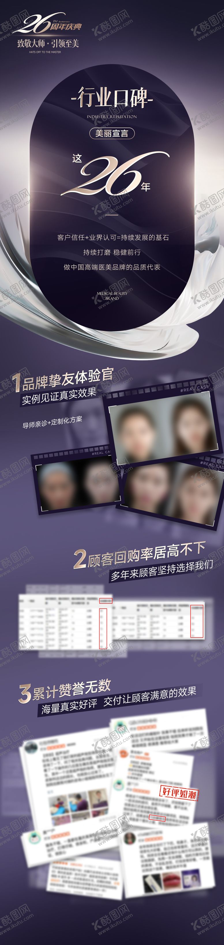 编号：46064209101745398354【酷图网】源文件下载-医美品牌周年庆海报长图