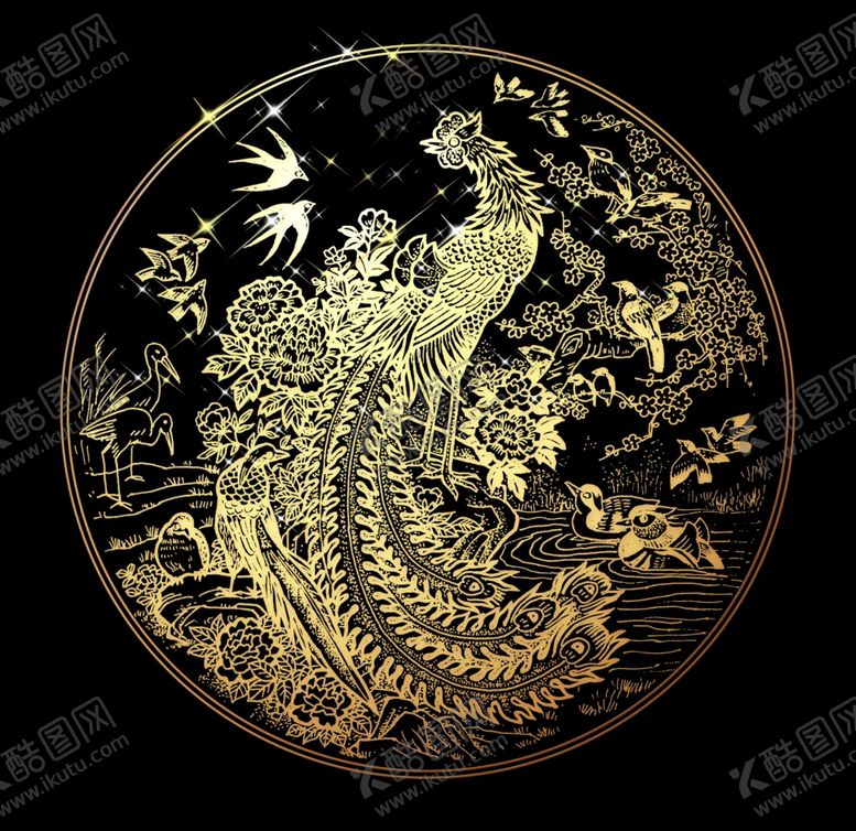编号：99185110211018534554【酷图网】源文件下载-百鸟朝凤
