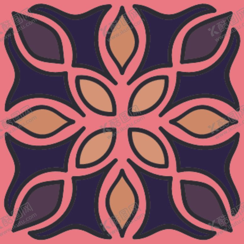 编号：81529609141414432479【酷图网】源文件下载-民族古典花纹底纹背景