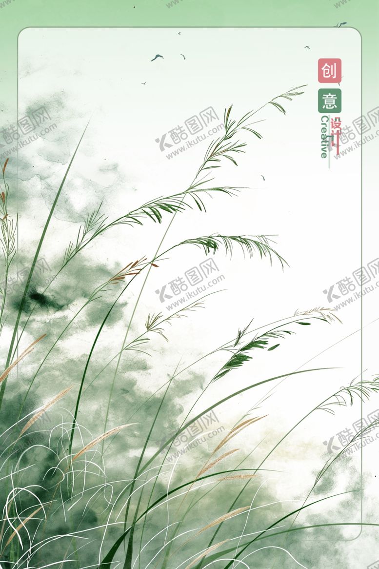 编号：21196902091516594516【酷图网】源文件下载-古风花草背景