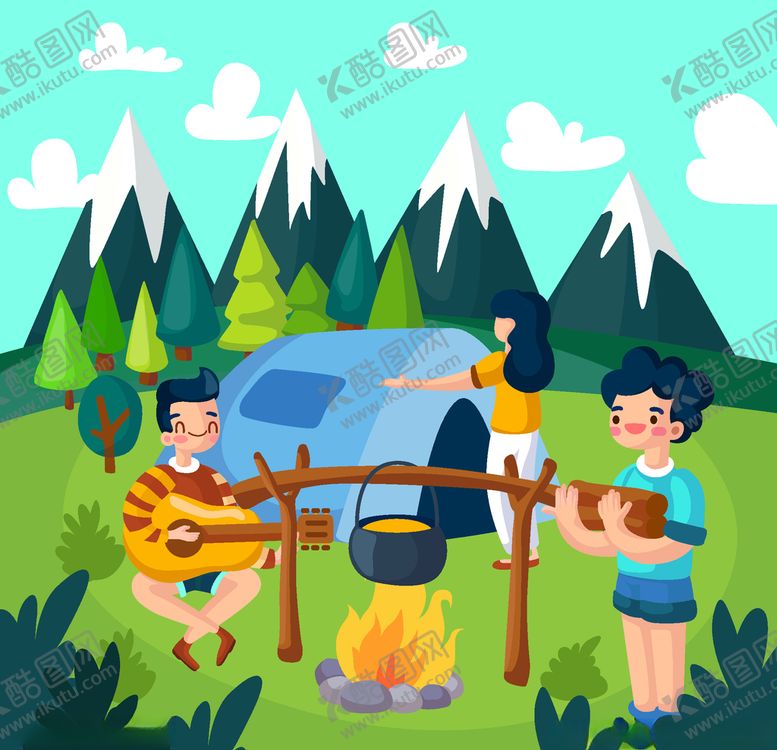编号：71181809282239198777【酷图网】源文件下载-露营