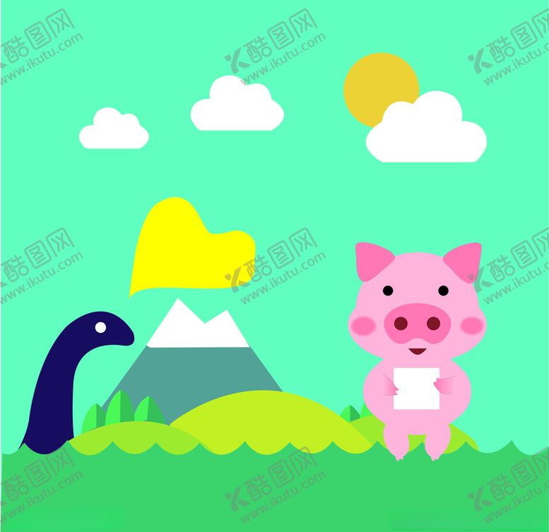 编号：94803907121515104034【酷图网】源文件下载-卡通小猪对话框