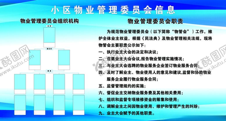 编号：77881805242006124556【酷图网】源文件下载-小区物业管理委员会信息